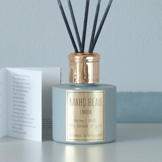 Before I Walk The Streets Of Gold Luxury Room Diffuser  (Sandalwood, Leather & Jasmine)