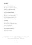 stay poem by mahc beau